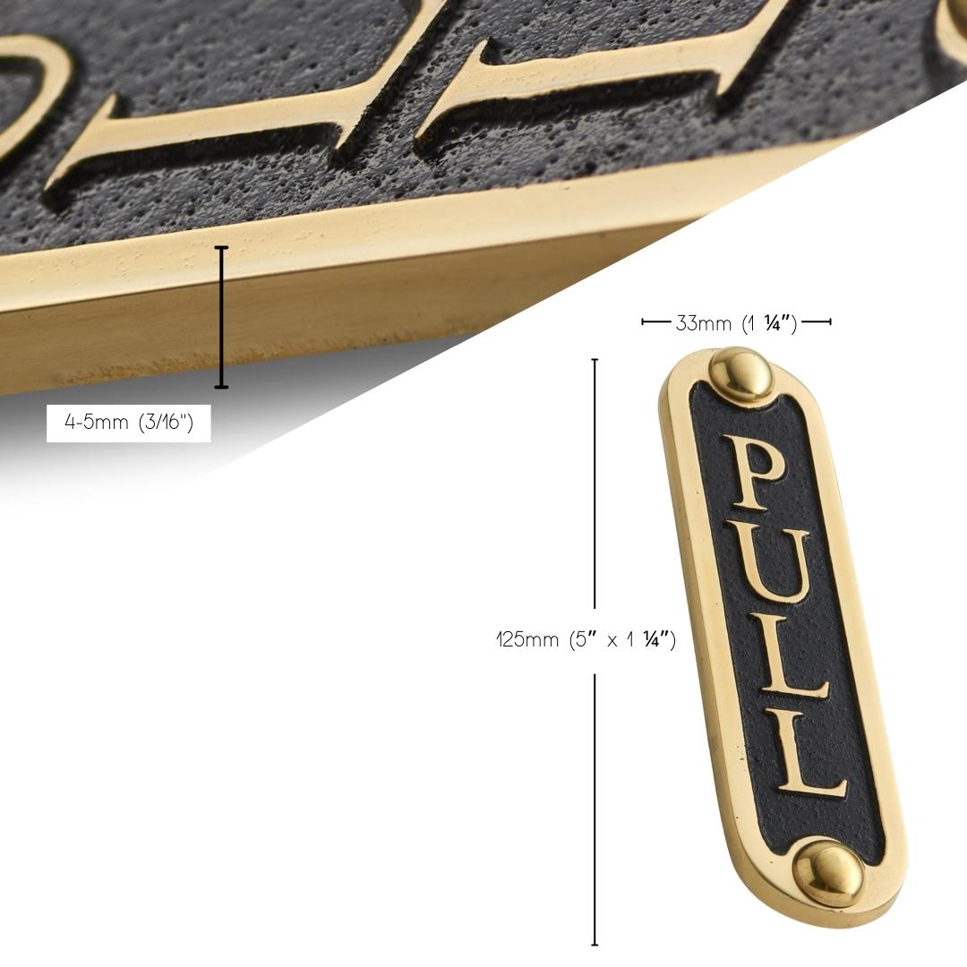 'PULL' Door Sign