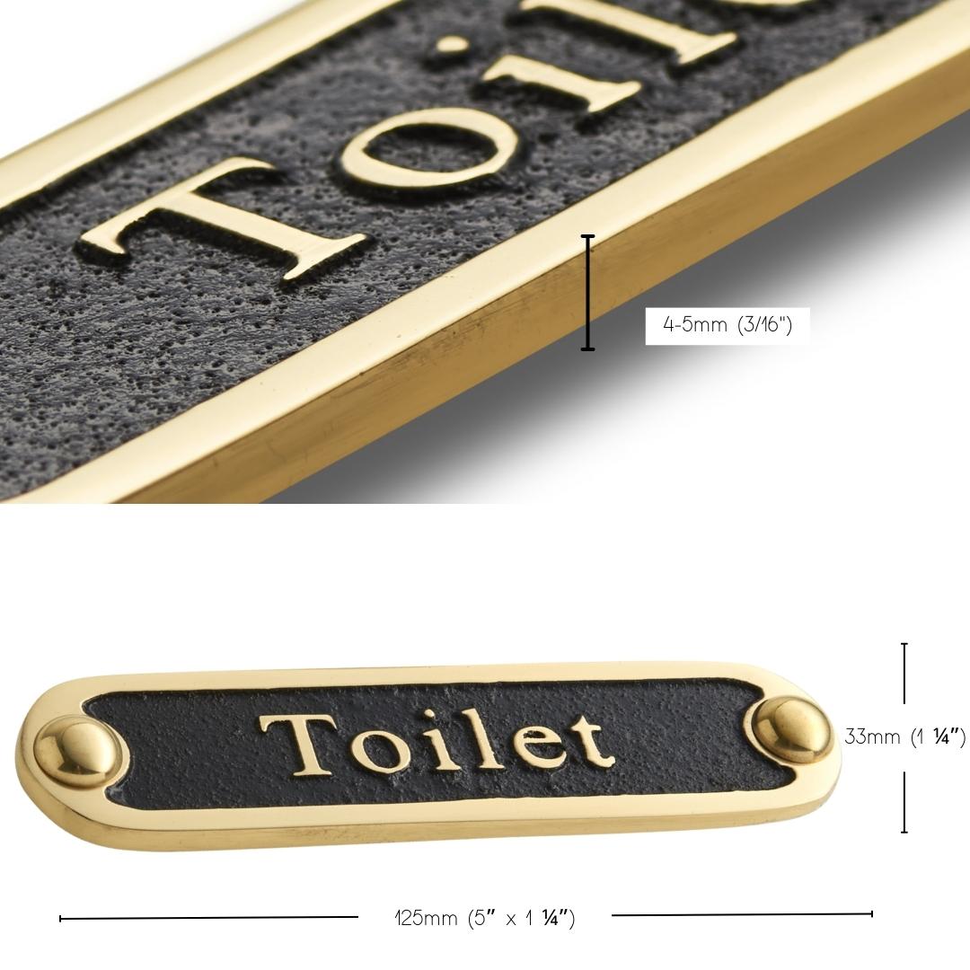 'Toilet' Door Sign
