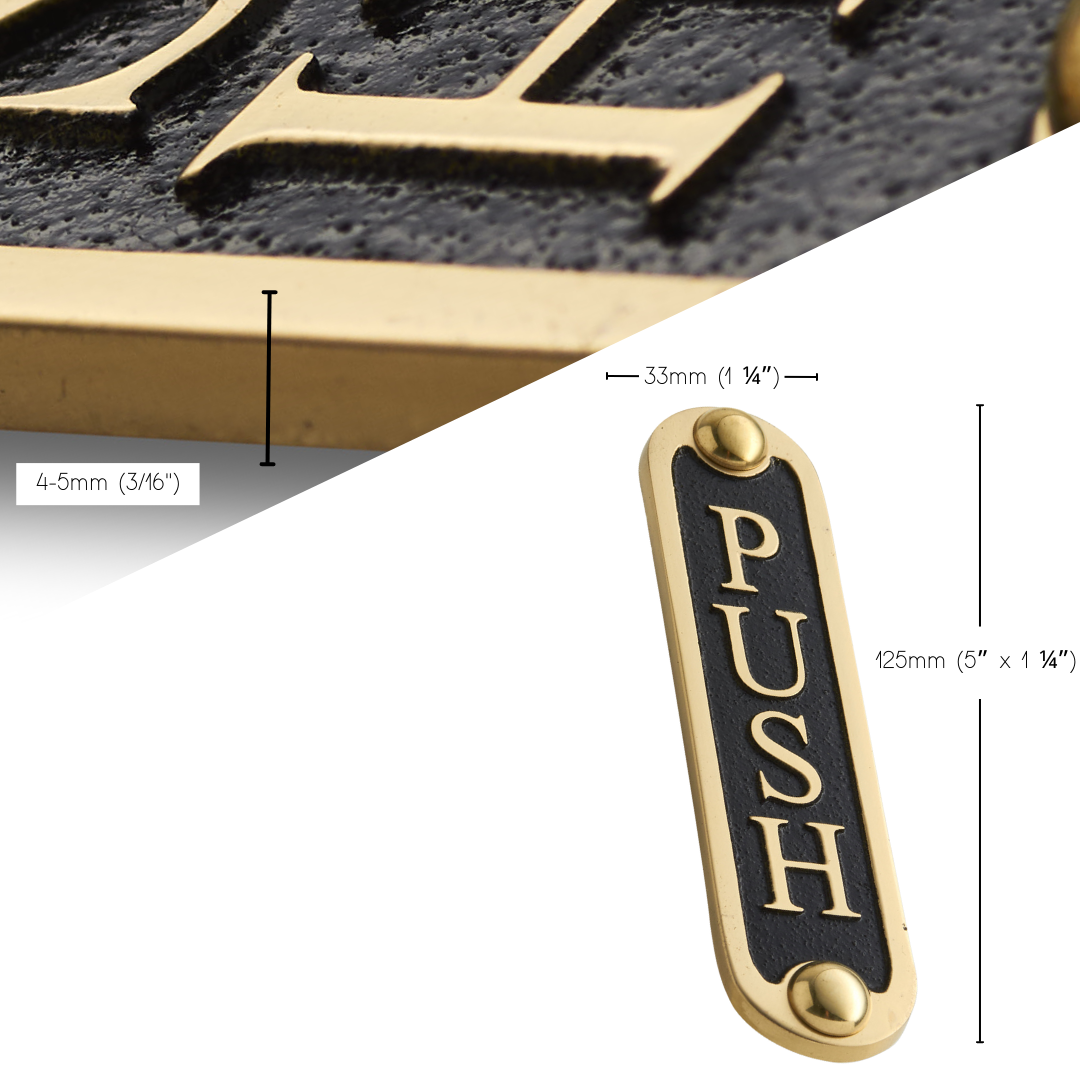 'PUSH' Door Sign