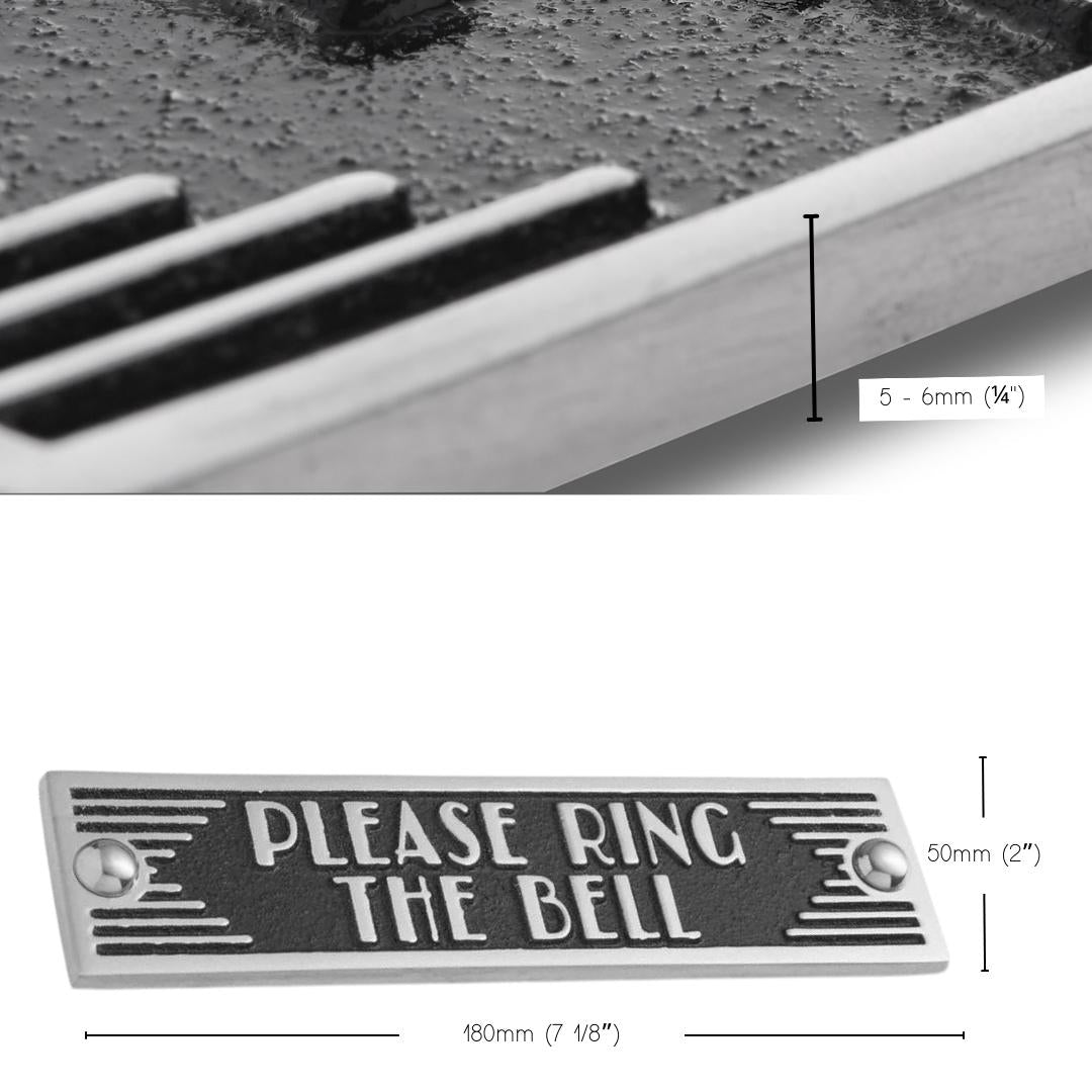 Art Deco 'Please Ring The Bell' Sign