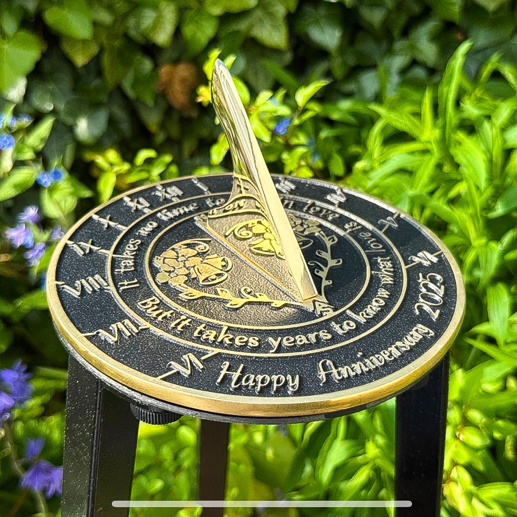 Anniversary Sundial Gift ‘What Love Is’ - The Metal Foundry