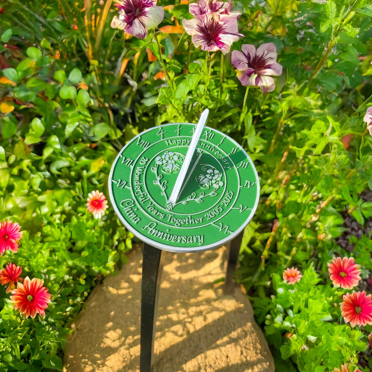 China 20th Anniversary Sundial Gift - The Metal Foundry