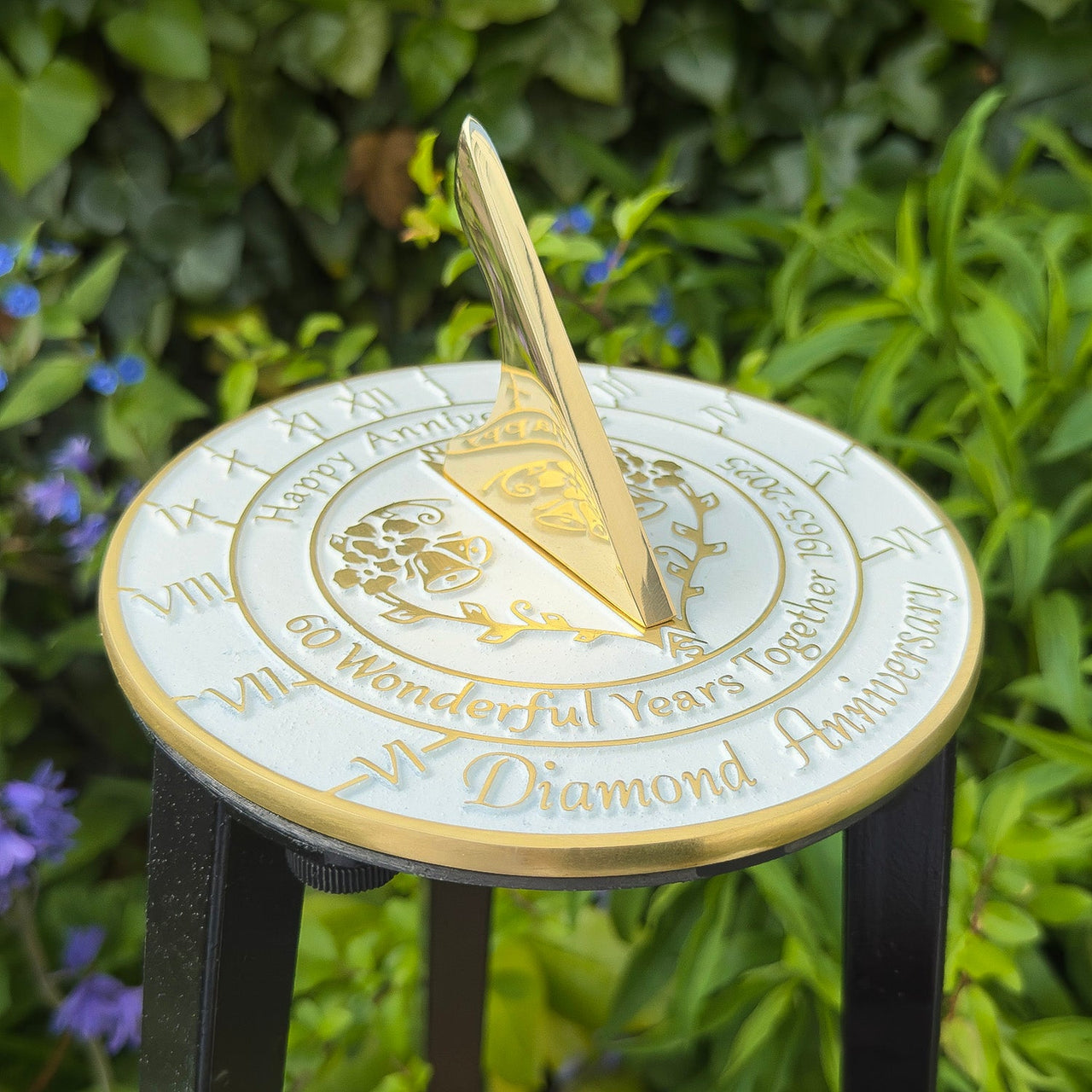 Diamond 60th Anniversary Sundial Gift - The Metal Foundry
