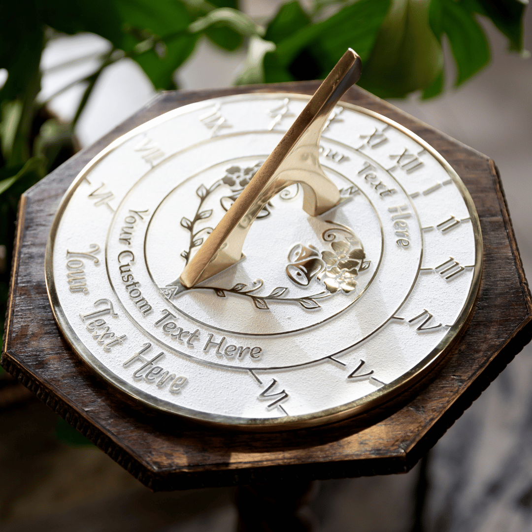 Large Personalised Anniversary Sundial Gift - The Metal Foundry