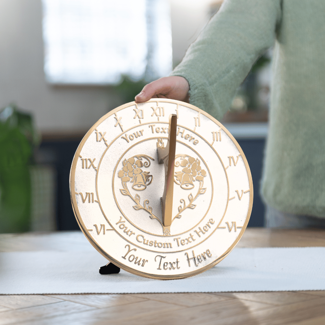 Large Personalised Anniversary Sundial Gift - The Metal Foundry
