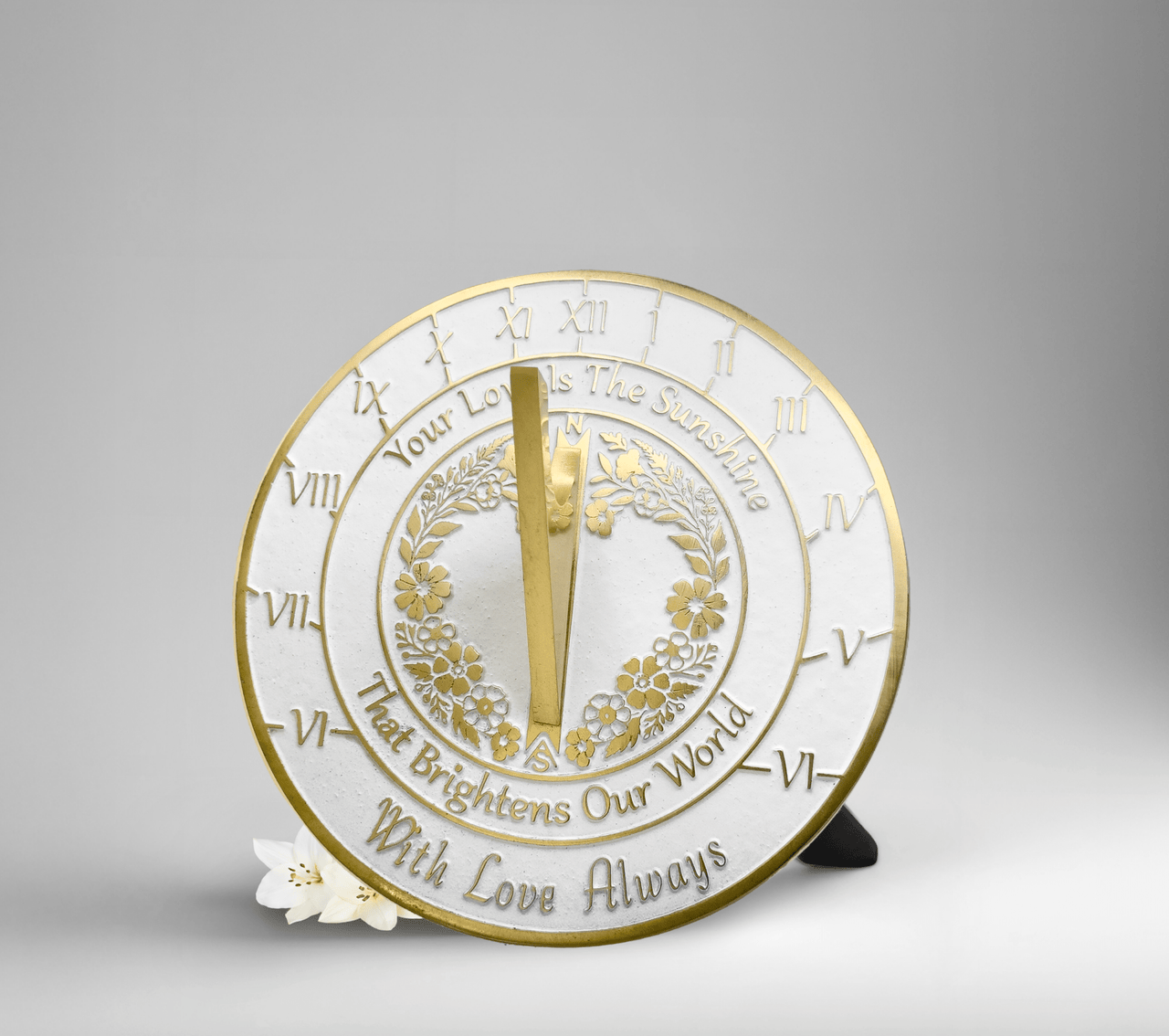 Mothers Day Sundial Gift - The Metal Foundry