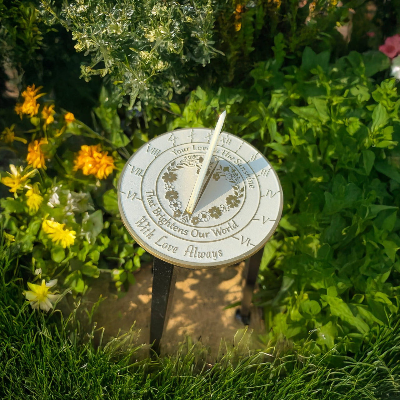 Mothers Day Sundial Gift - The Metal Foundry