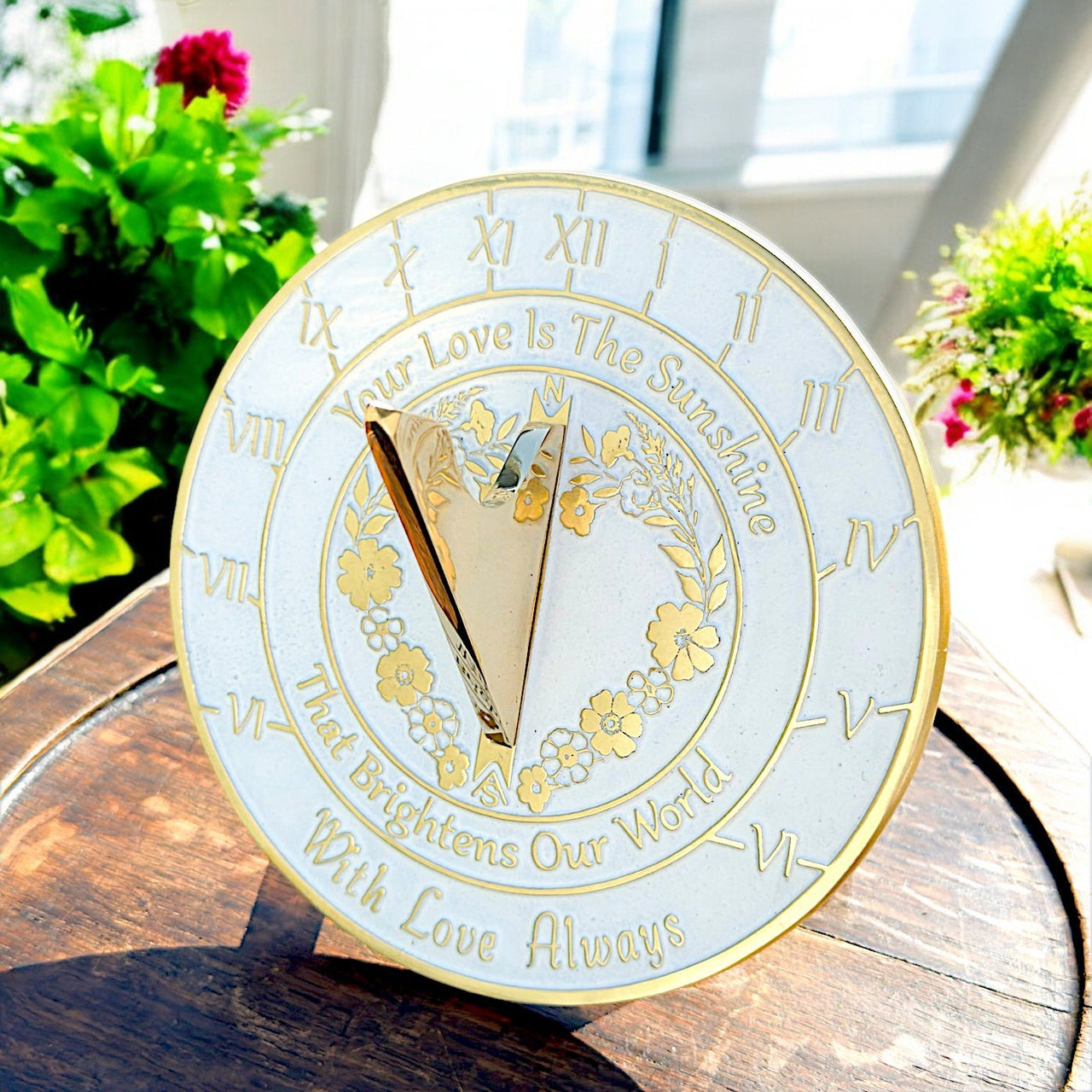 Mothers Day Sundial Gift - The Metal Foundry