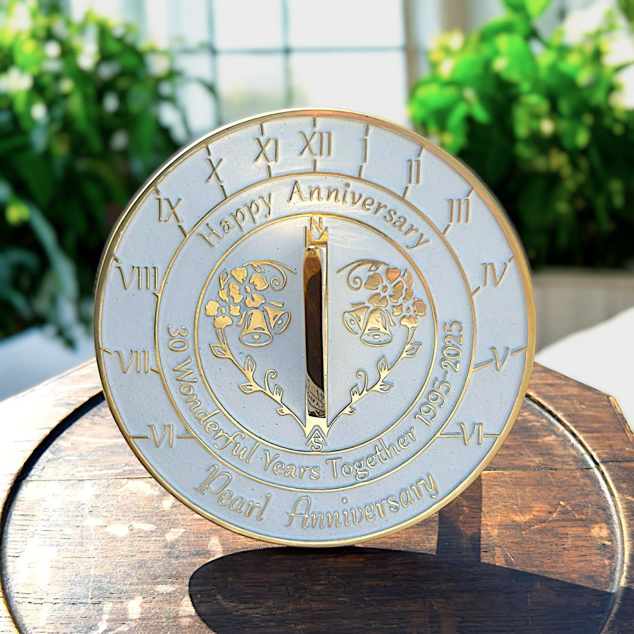Pearl 30th Anniversary Sundial Gift - The Metal Foundry