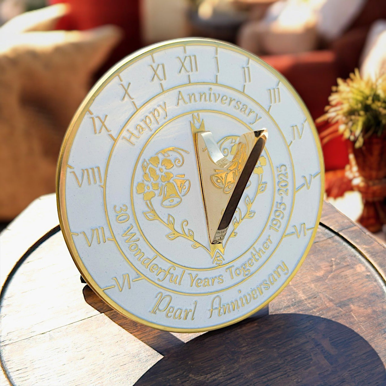 Pearl 30th Anniversary Sundial Gift - The Metal Foundry