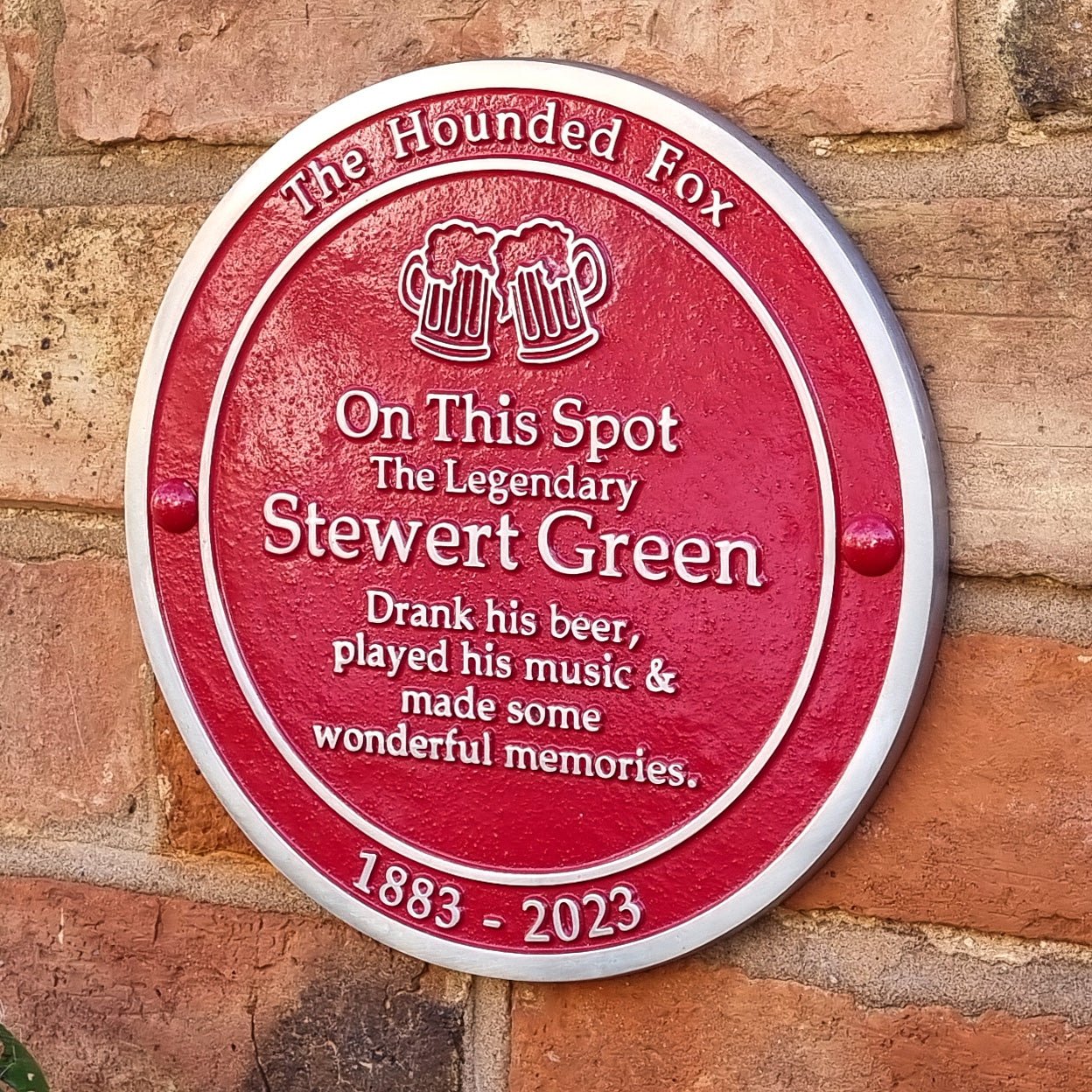 Personalised Blue Plaque 300mm (12