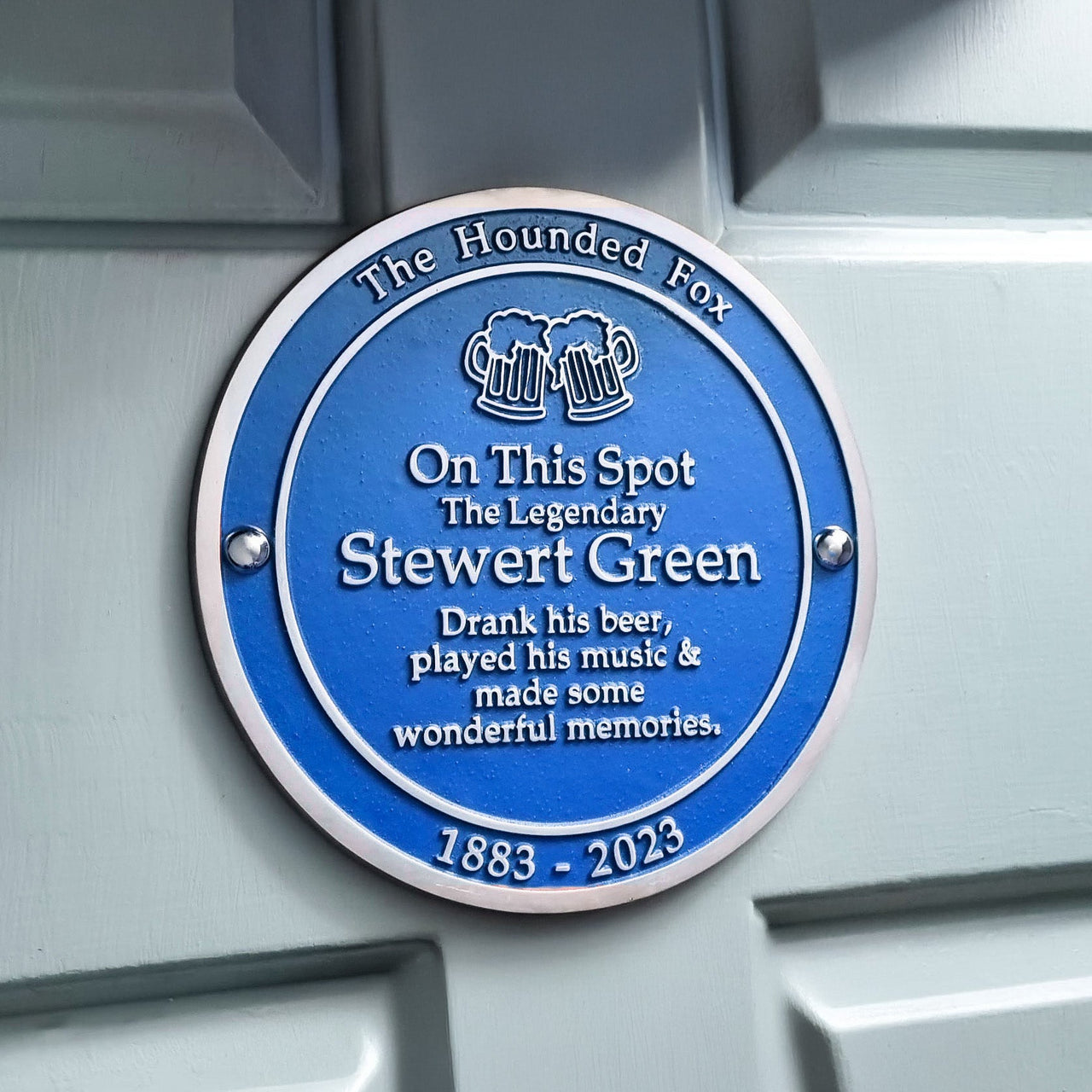 Personalised Blue Plaque 300mm (12