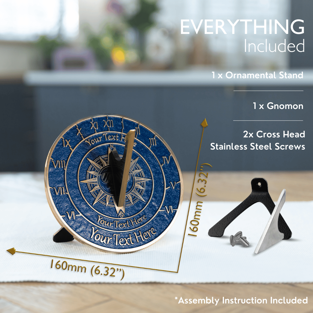 Personalised Retirement Gift Sundial - The Metal Foundry