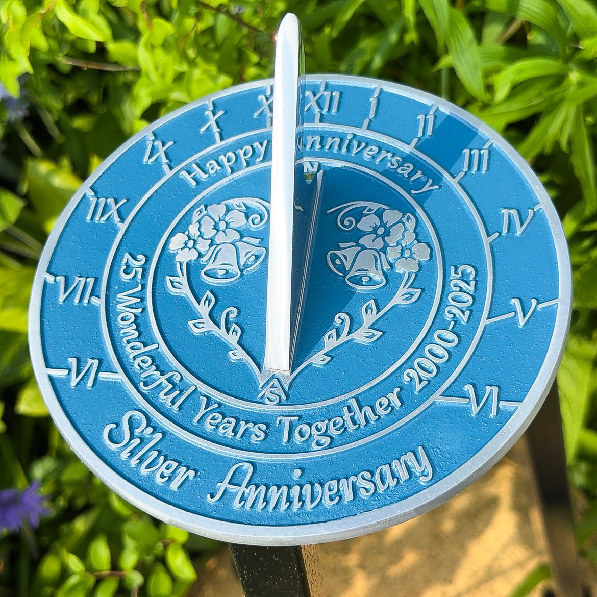 Silver 25th Anniversary Sundial Gift - The Metal Foundry