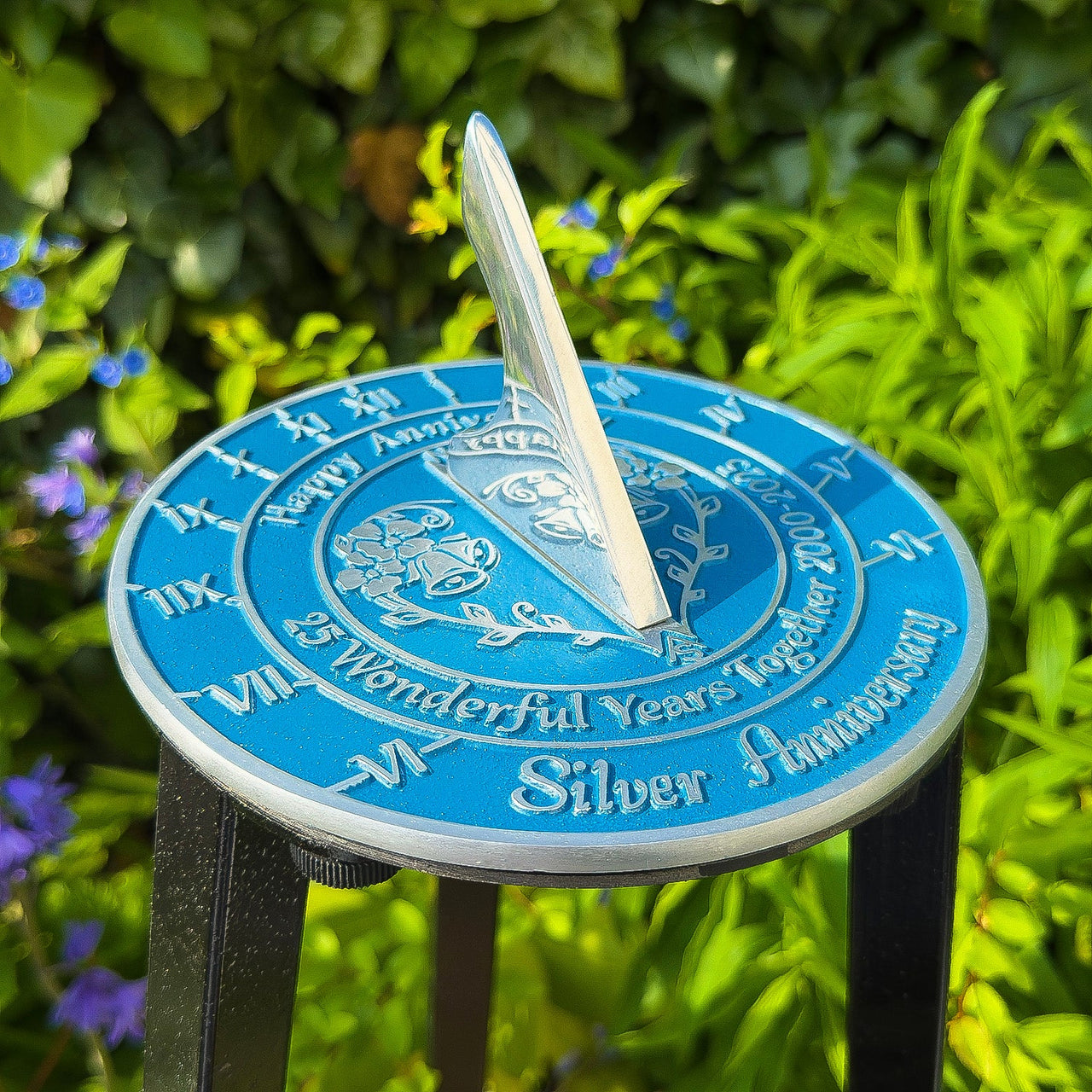 Silver 25th Anniversary Sundial Gift - The Metal Foundry