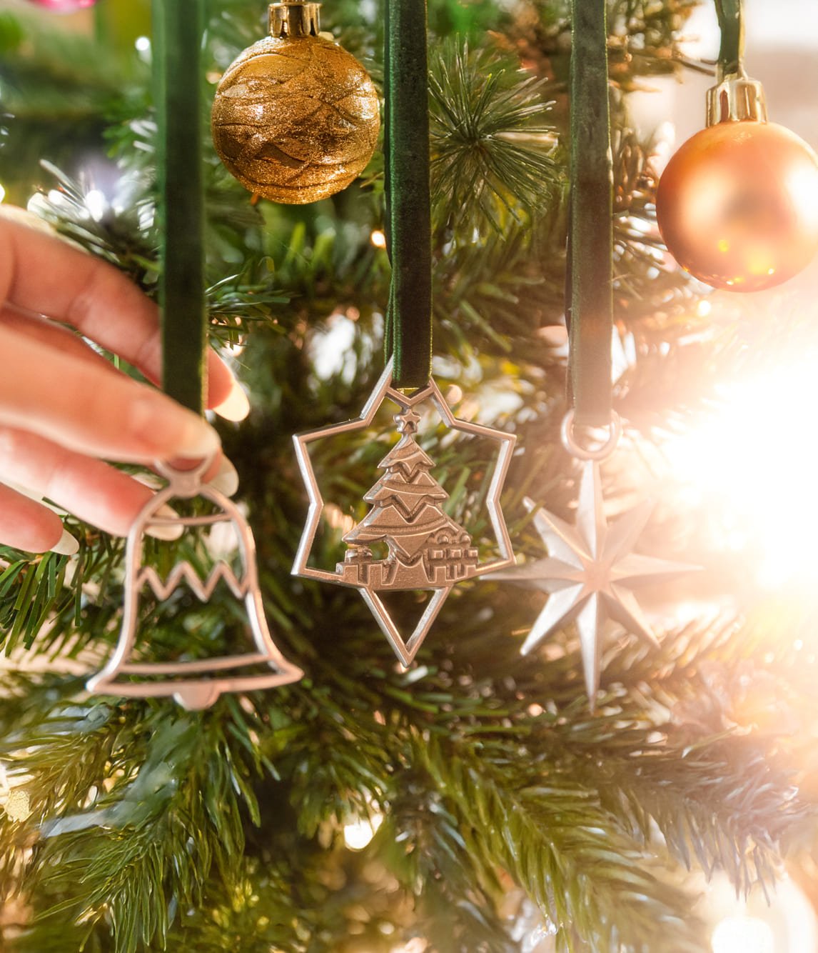 Silver Bells Christmas Tree Ornament - The Metal Foundry