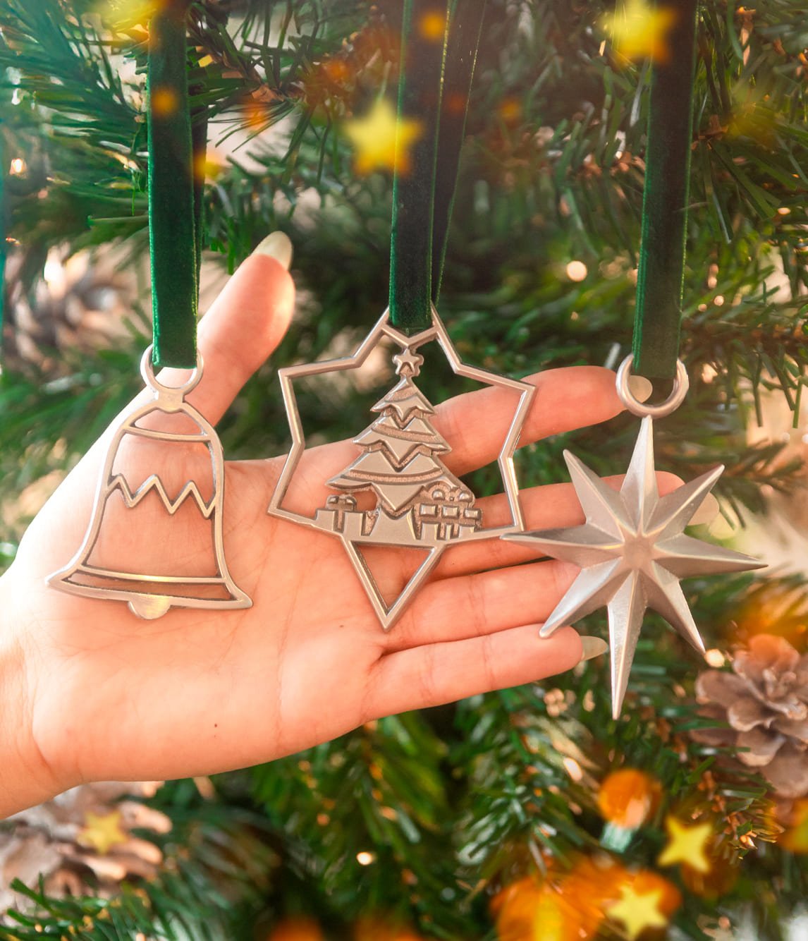 Silver Bells Christmas Tree Ornament - The Metal Foundry