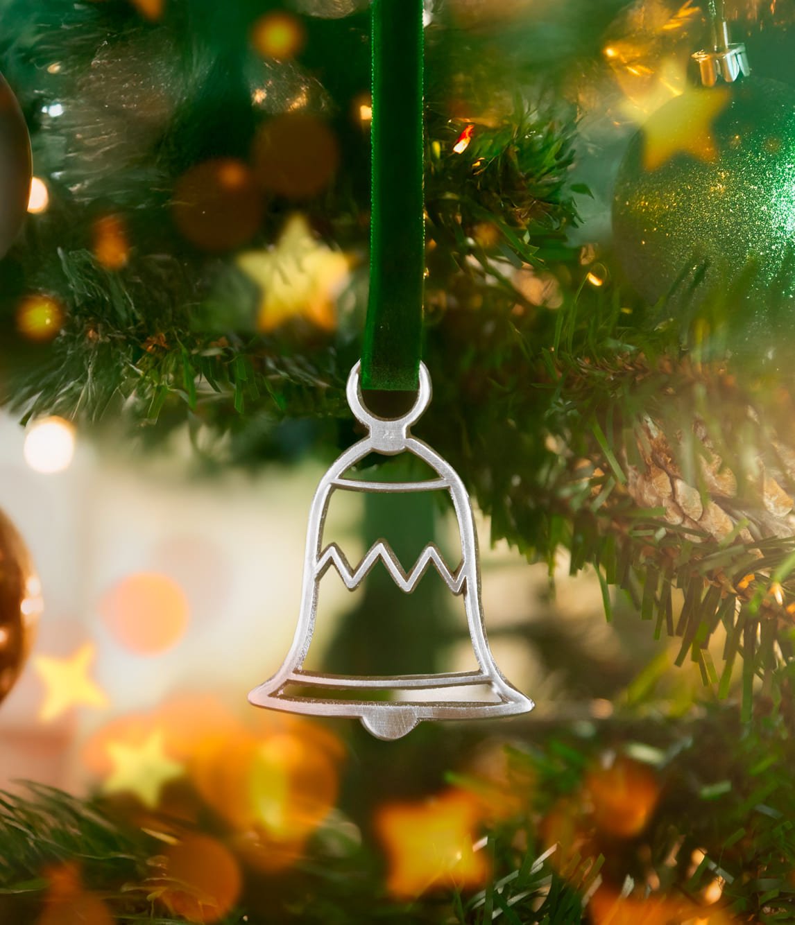 Silver Bells Christmas Tree Ornament - The Metal Foundry