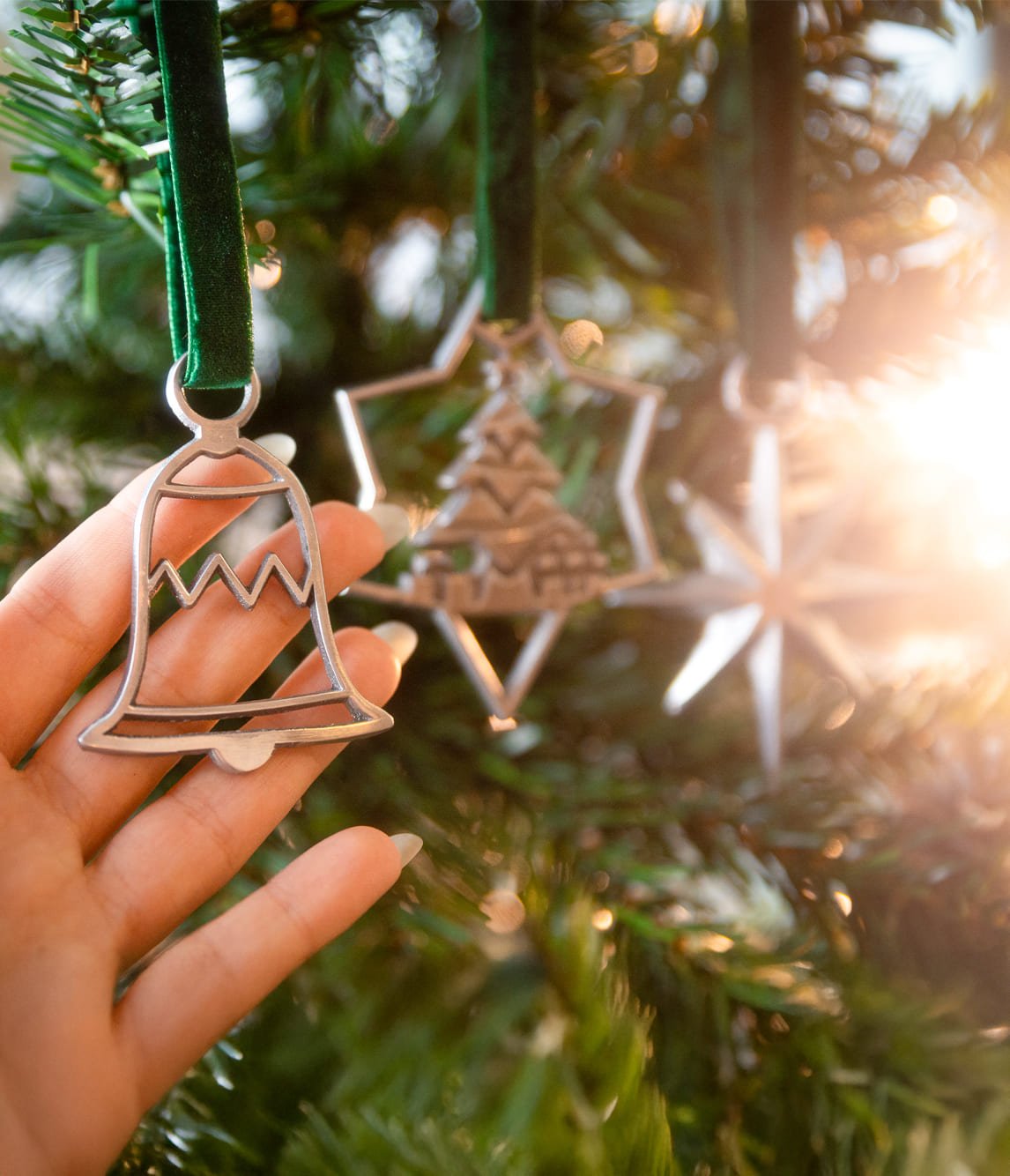 Silver Christmas Tree Ornament - The Metal Foundry