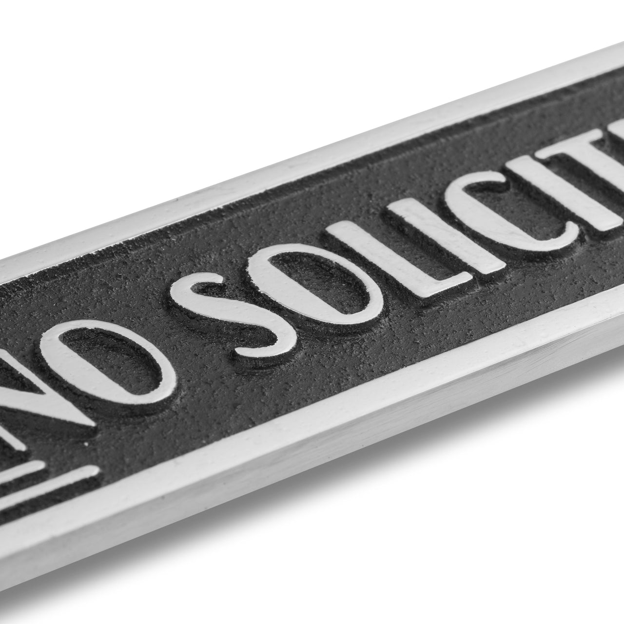 Art Deco 'No Soliciting' Sign