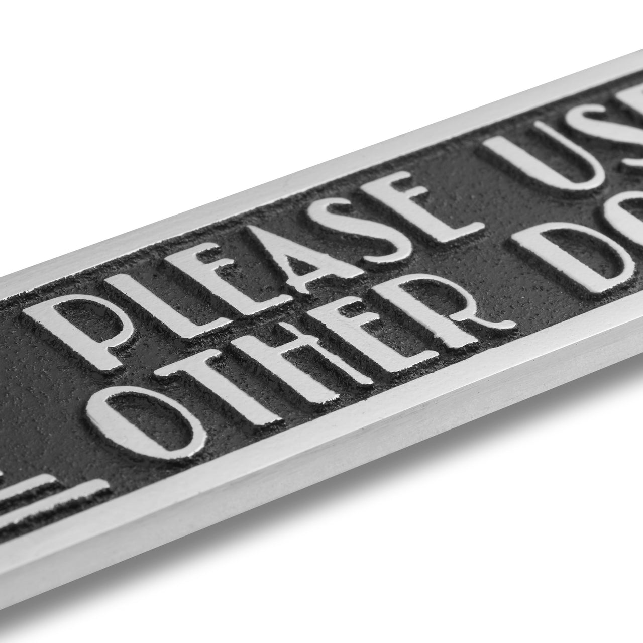 Art Deco 'Please use Other Door' Sign