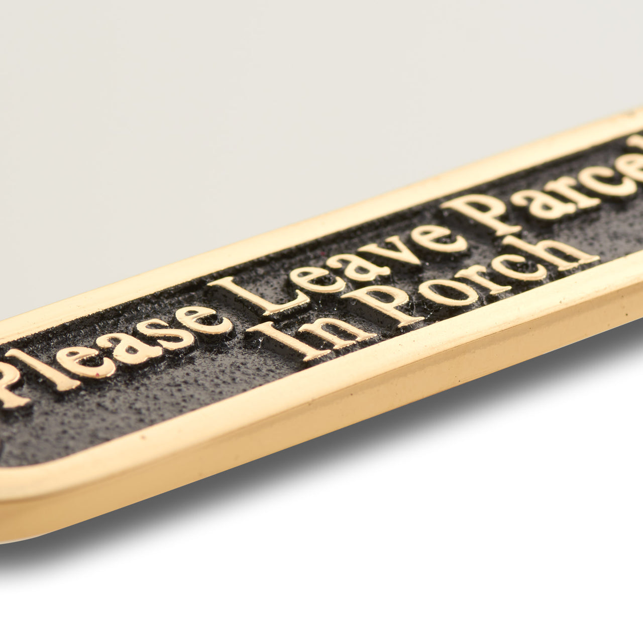 'Please Leave Parcels In Porch' Sign