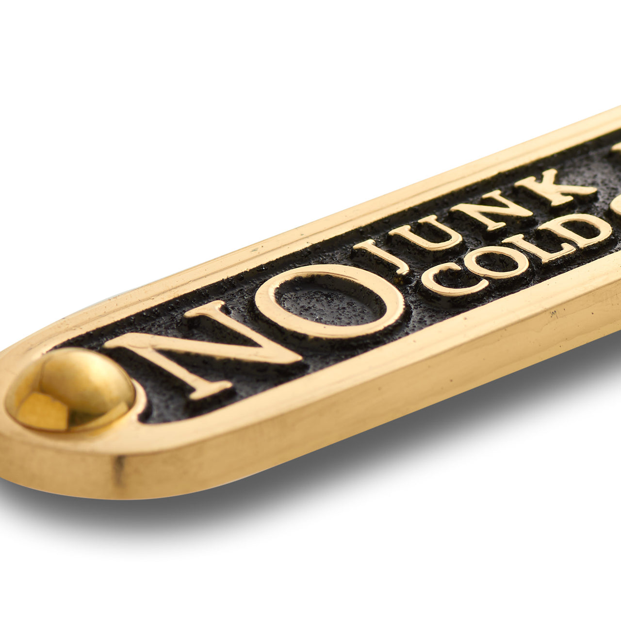 'No Junk Mail, No Cold Callers' Door Sign