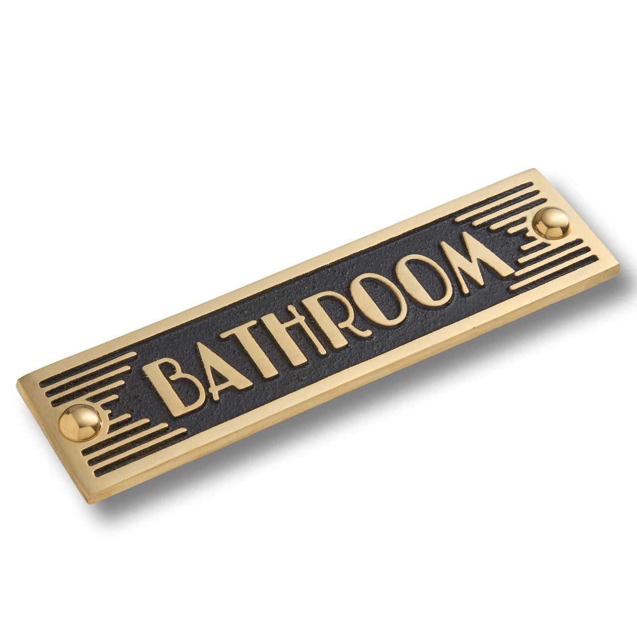Art Deco 'Bathroom' Sign - The Metal Foundry