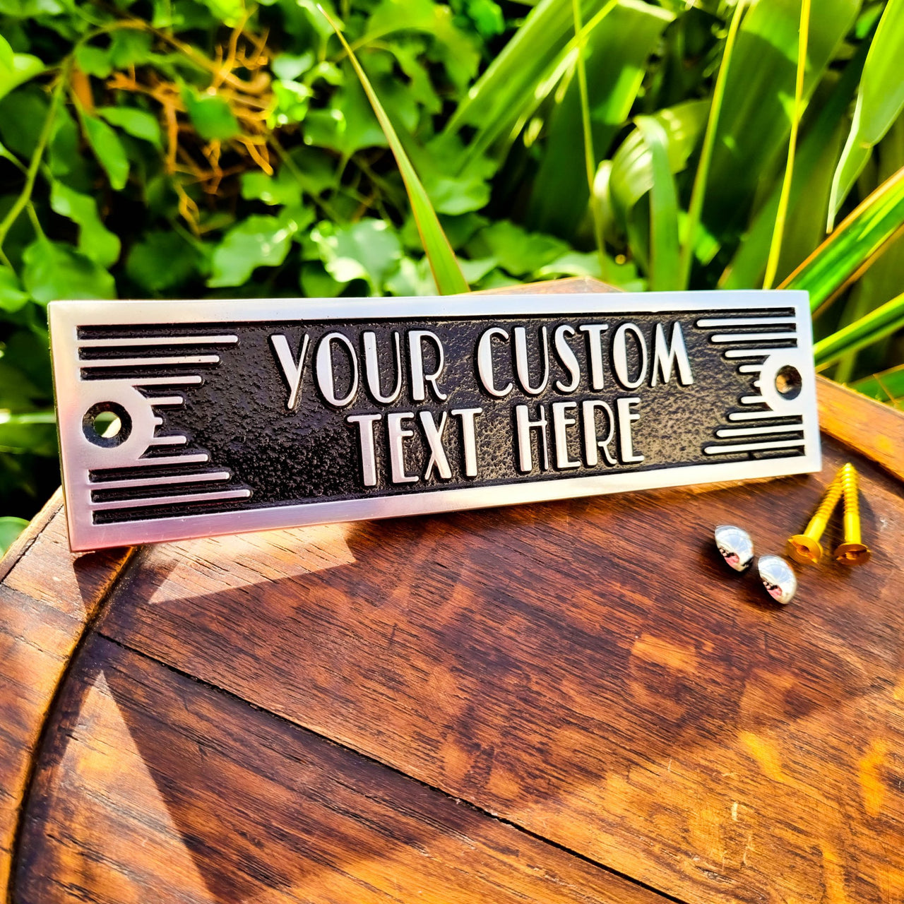 Art Deco Custom Door Sign - The Metal Foundry