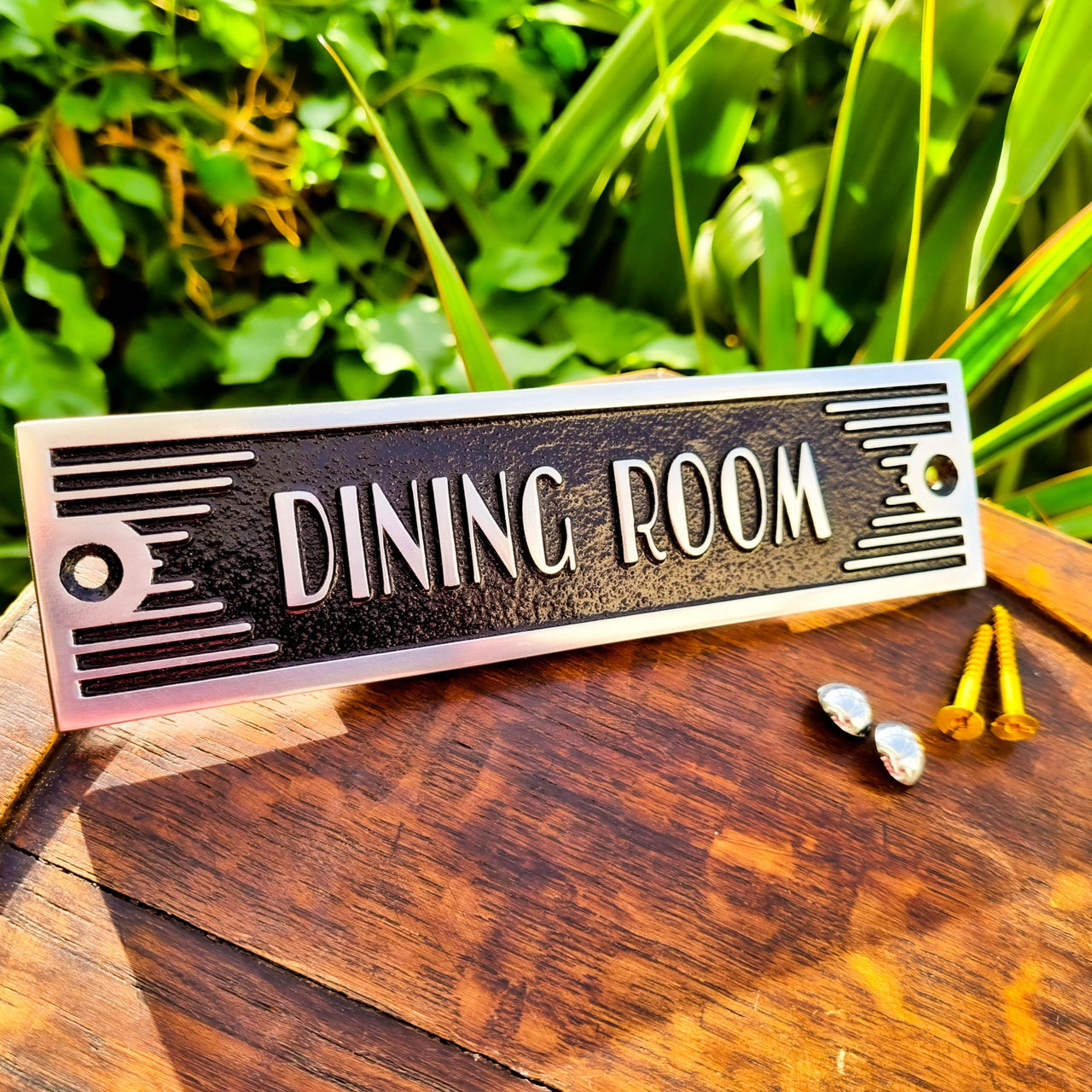 Art Deco Custom Door Sign - The Metal Foundry