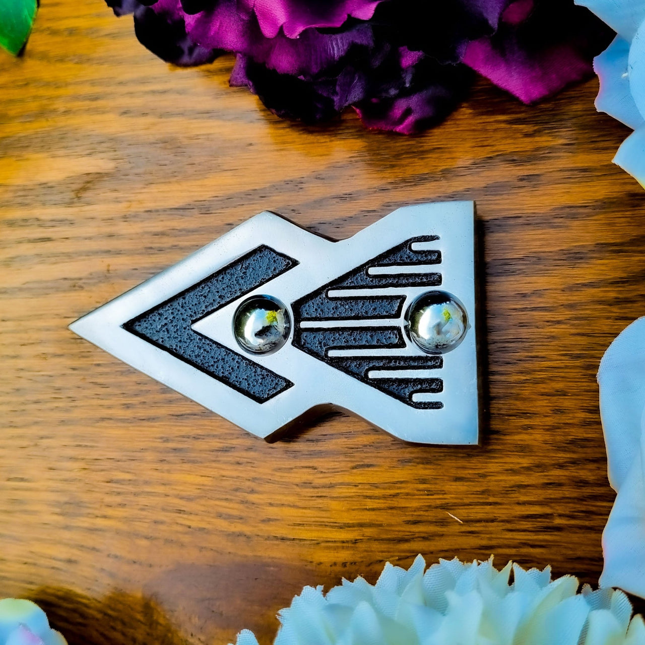 Art Deco Door Sign Arrow - The Metal Foundry