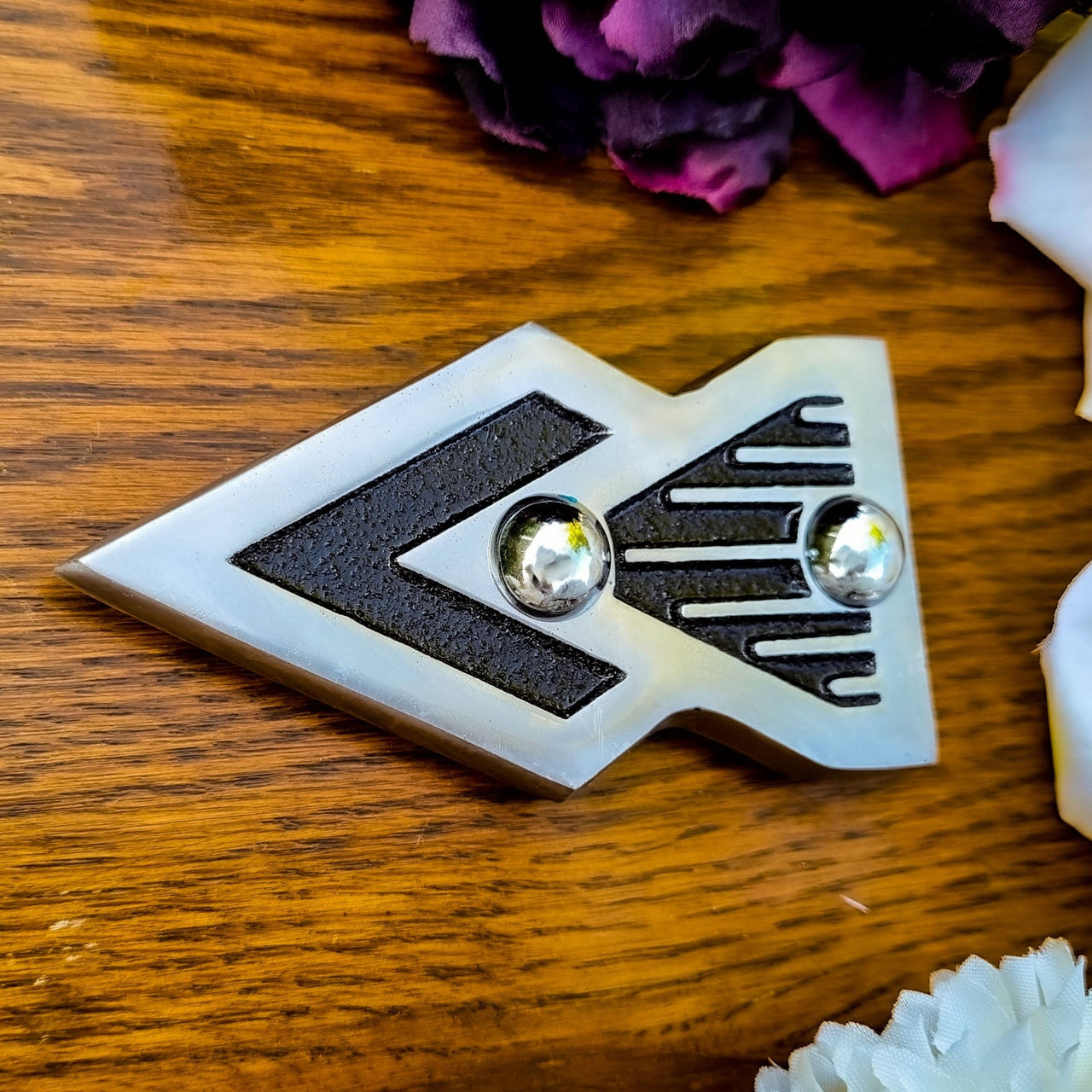 Art Deco Door Sign Arrow - The Metal Foundry