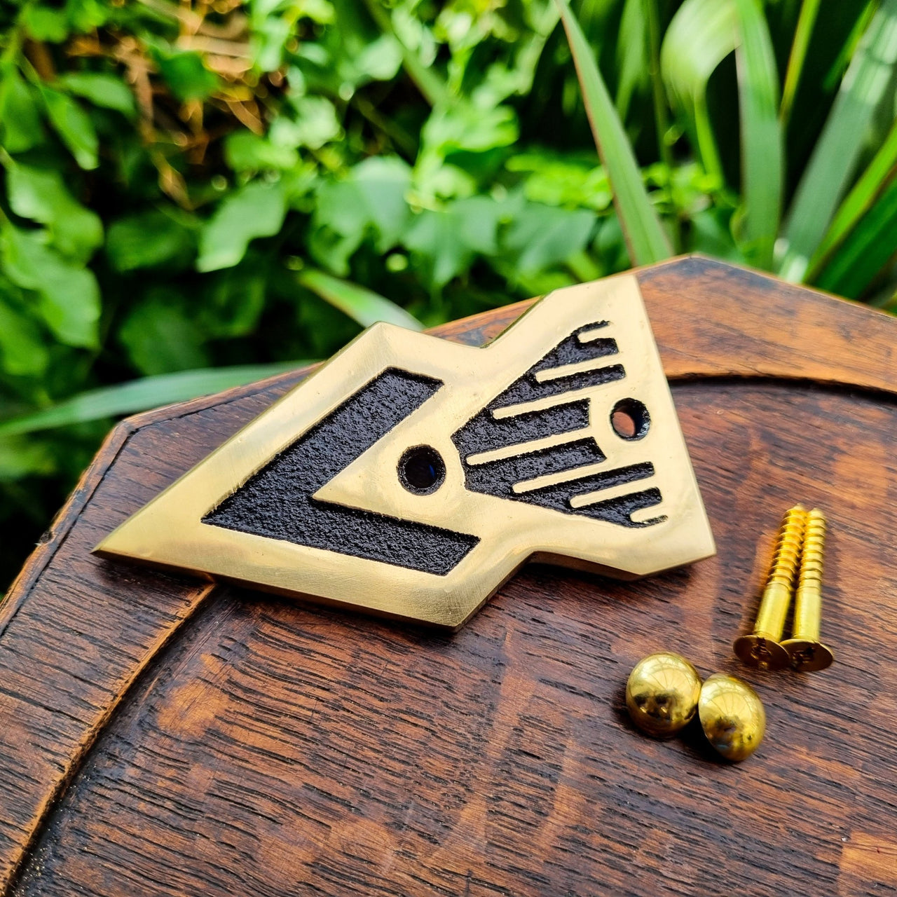 Art Deco Door Sign Arrow - The Metal Foundry