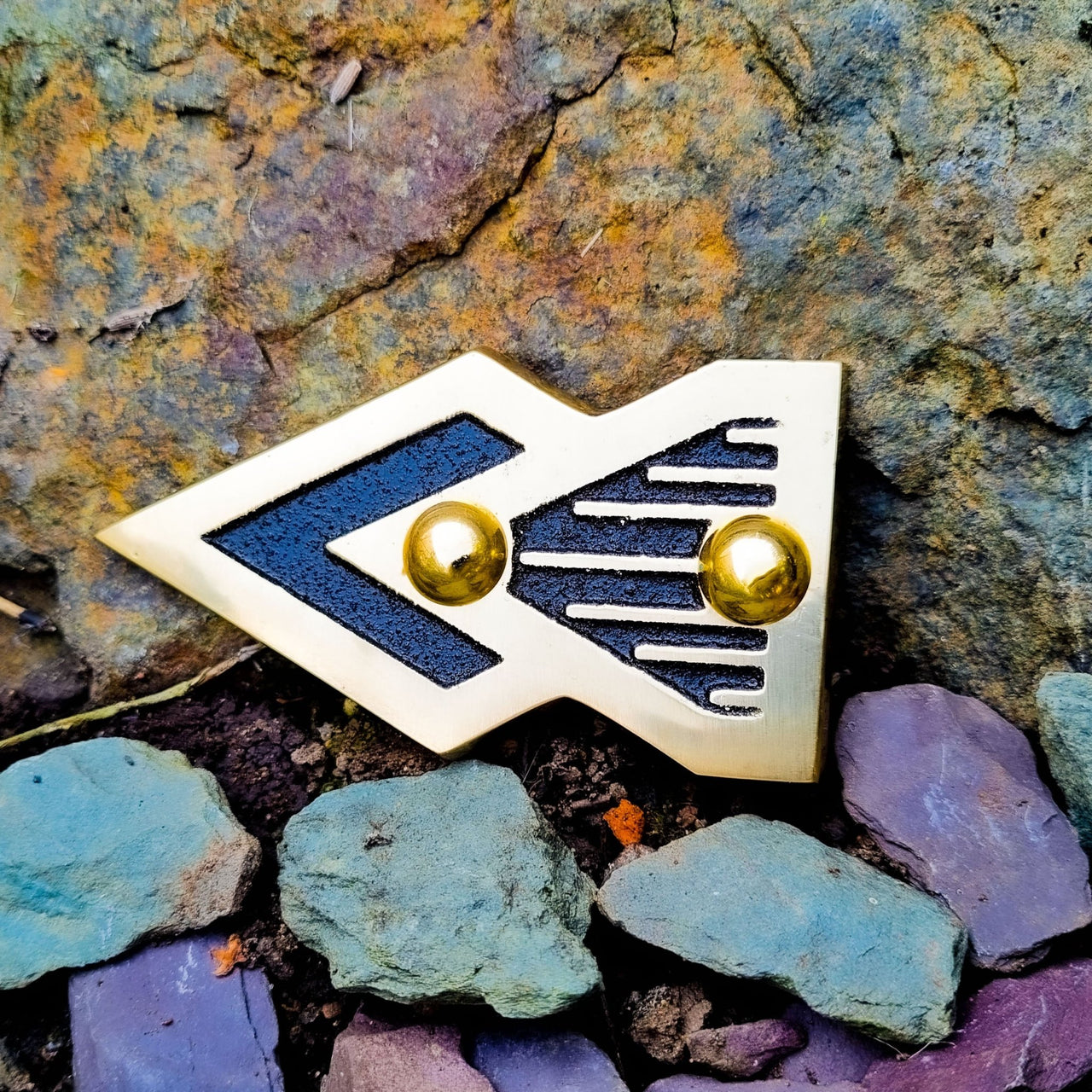 Art Deco Door Sign Arrow - The Metal Foundry