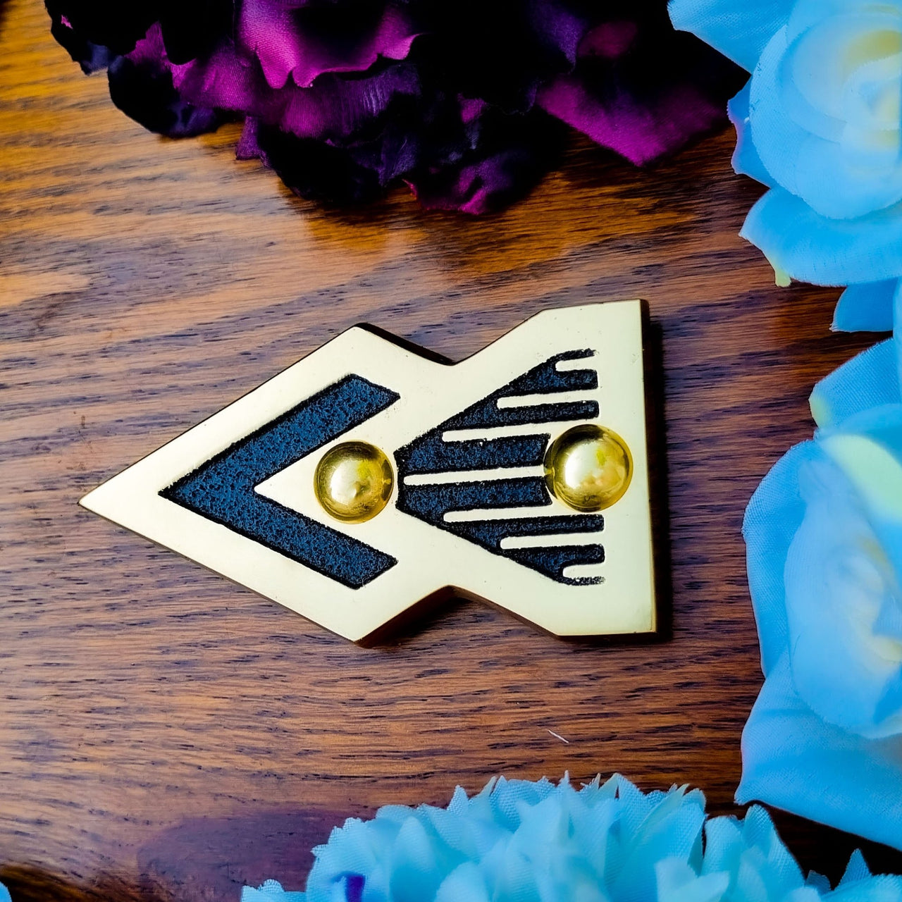 Art Deco Door Sign Arrow - The Metal Foundry