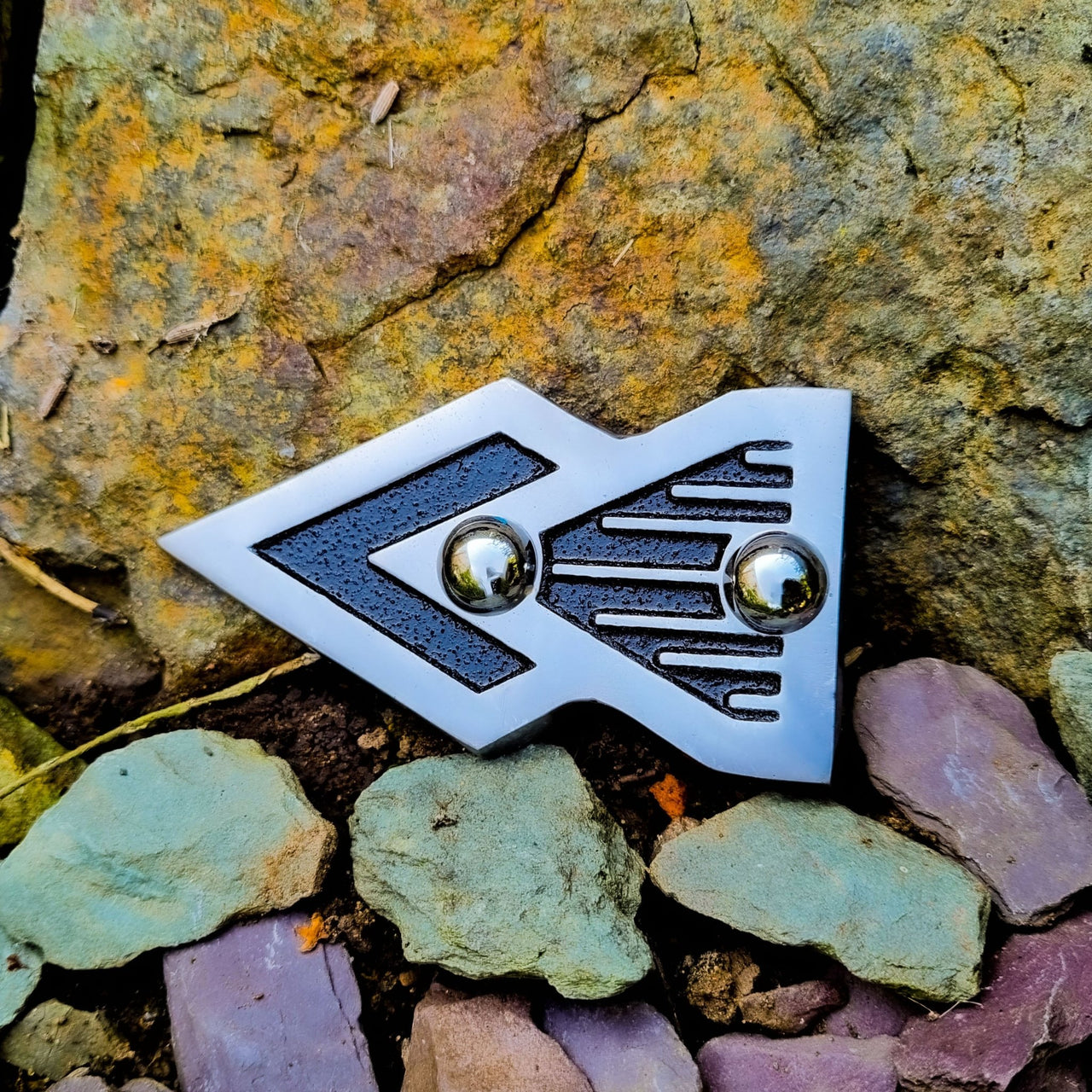 Art Deco Door Sign Arrow - The Metal Foundry