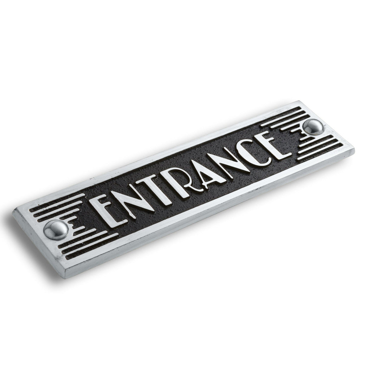 Art Deco 'Entrance' Door Sign - The Metal Foundry