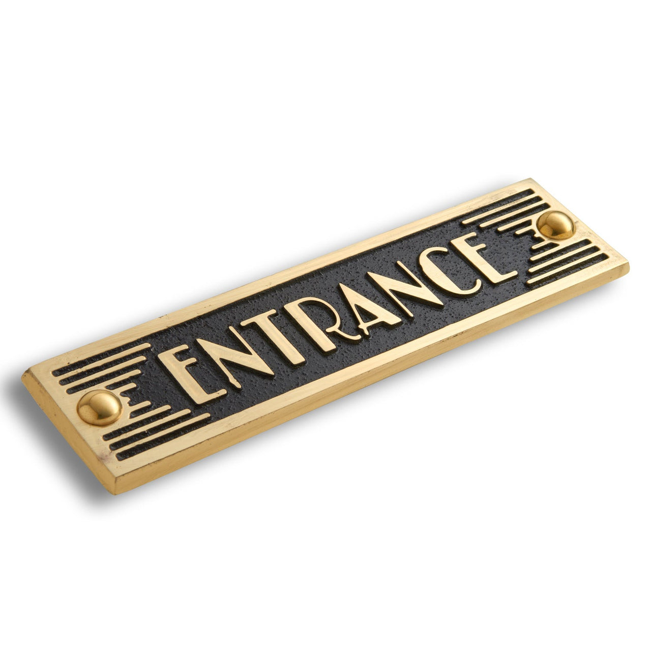 Art Deco 'Entrance' Door Sign - The Metal Foundry