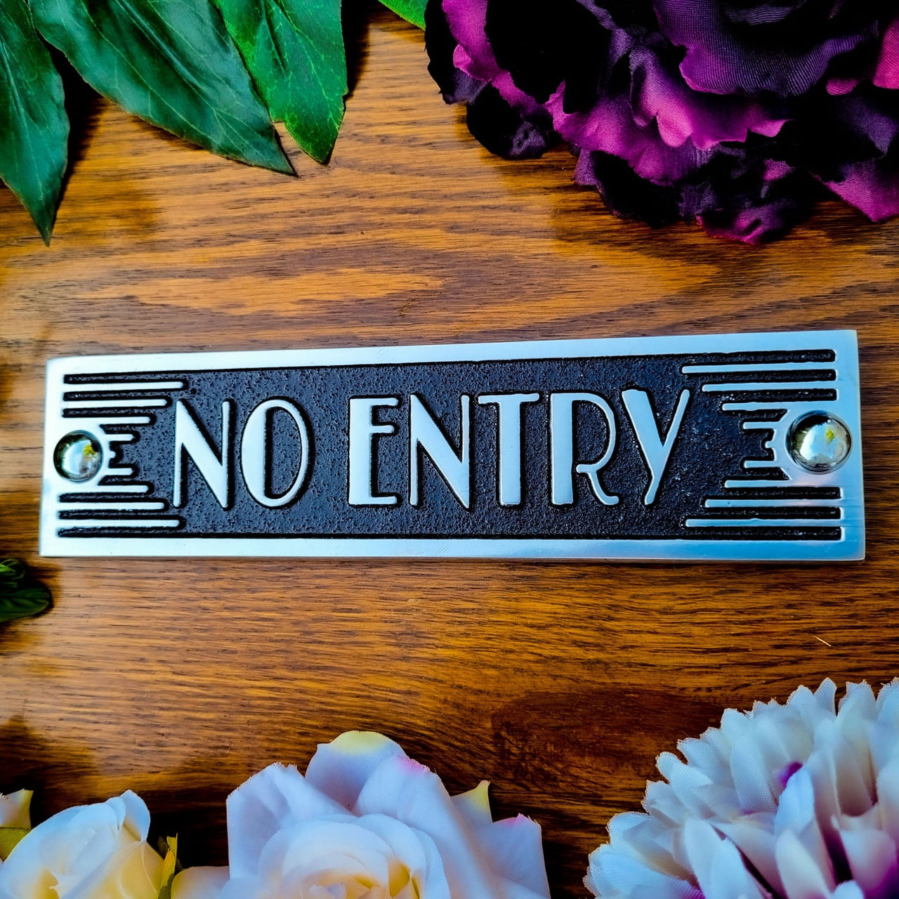 Art Deco 'No Entry' Sign - The Metal Foundry
