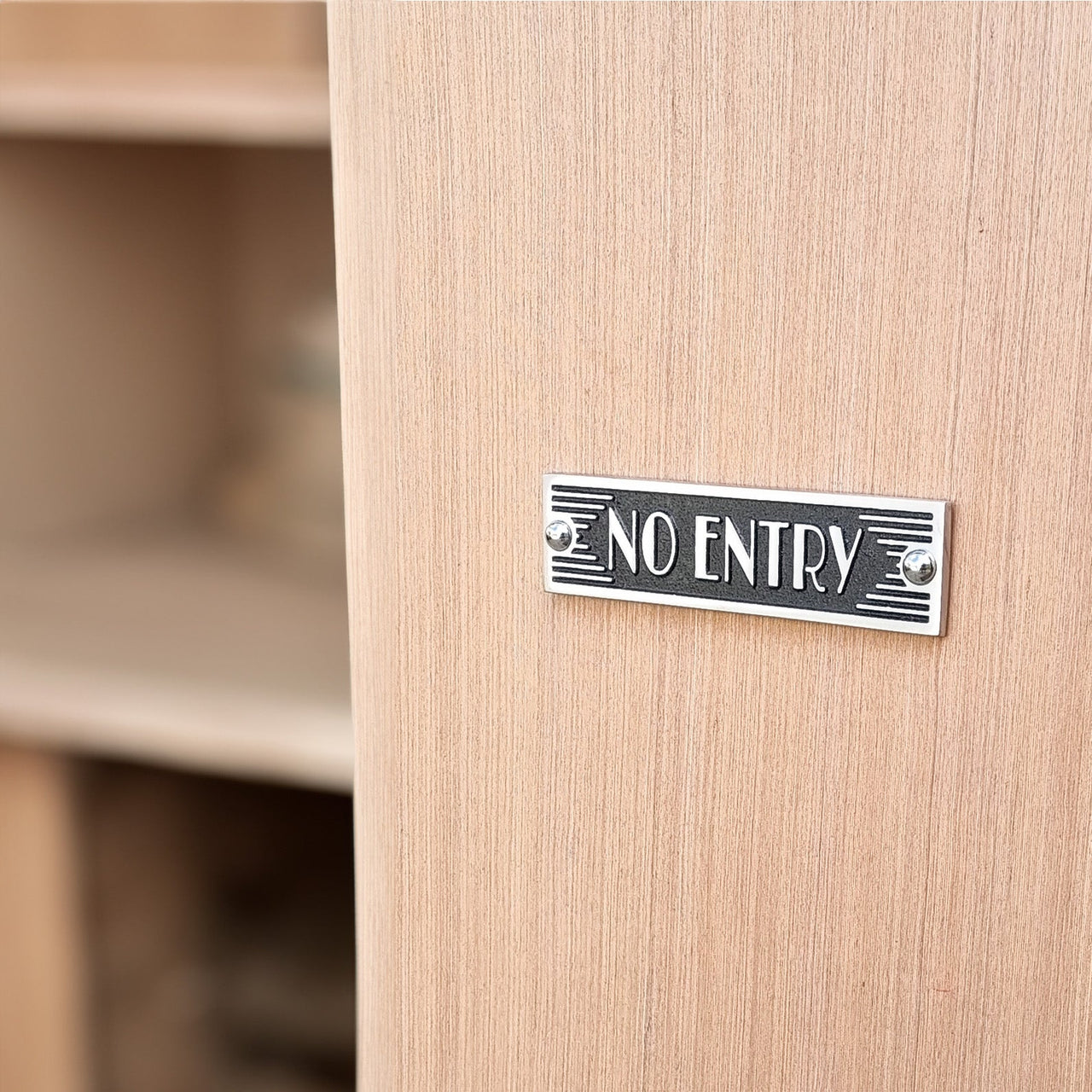Art Deco 'No Entry' Sign - The Metal Foundry