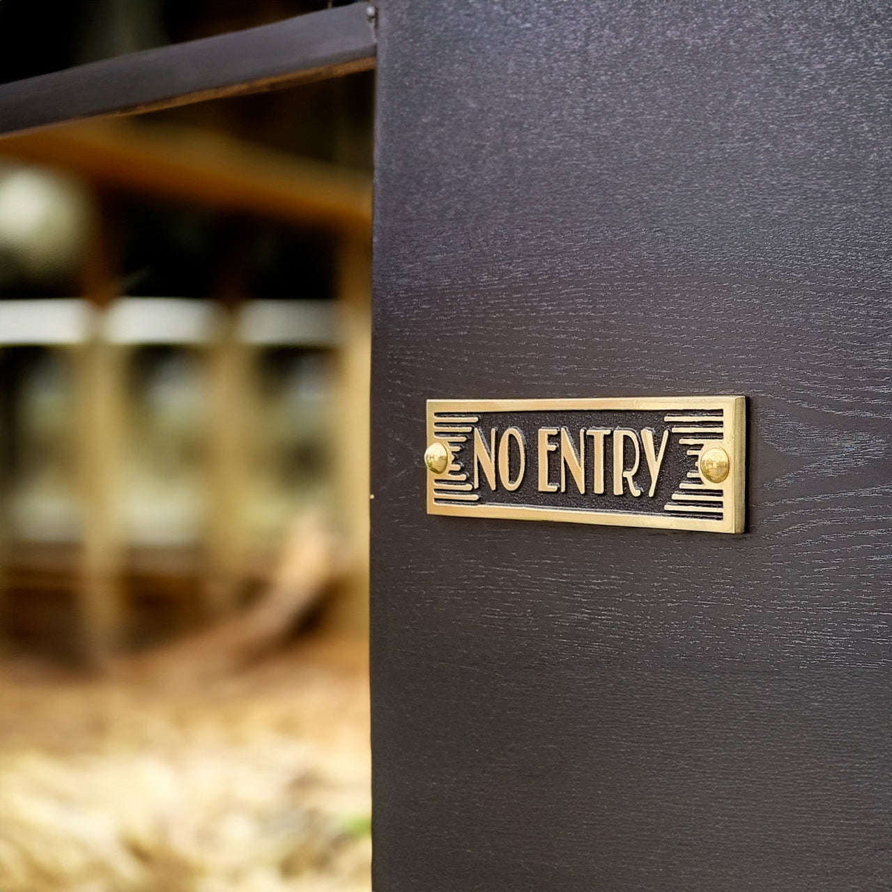 Art Deco 'No Entry' Sign - The Metal Foundry
