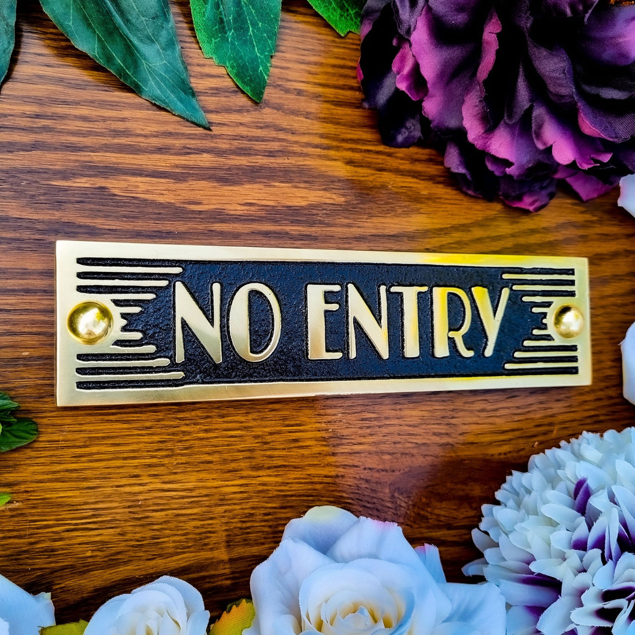 Art Deco 'No Entry' Sign - The Metal Foundry