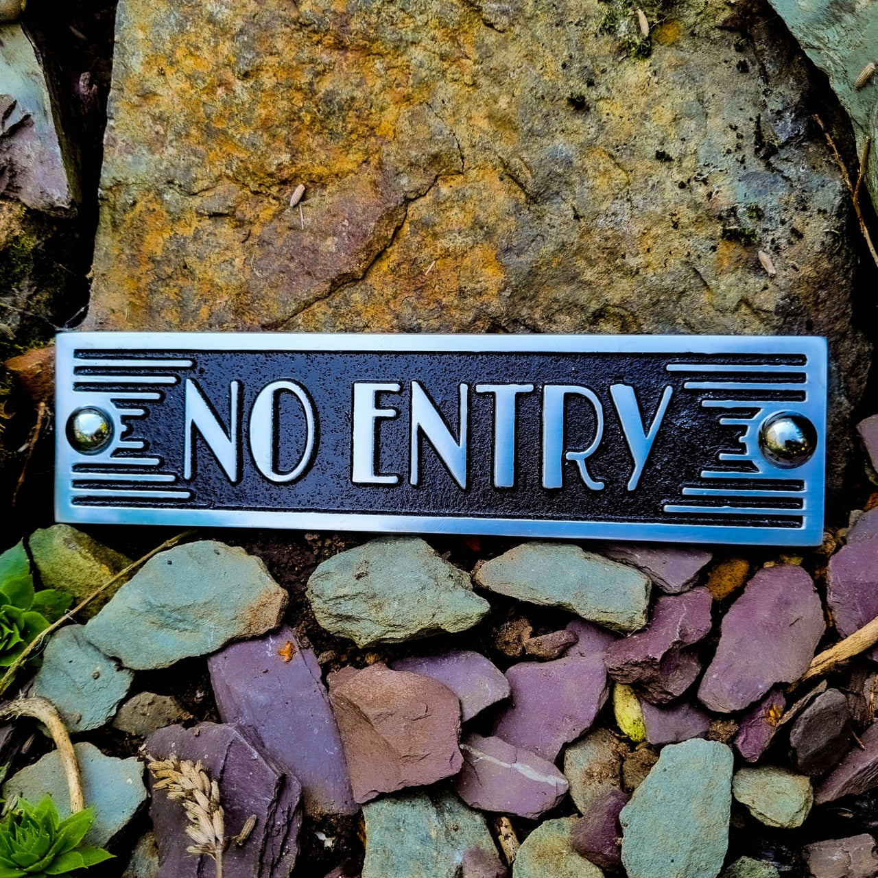 Art Deco 'No Entry' Sign - The Metal Foundry