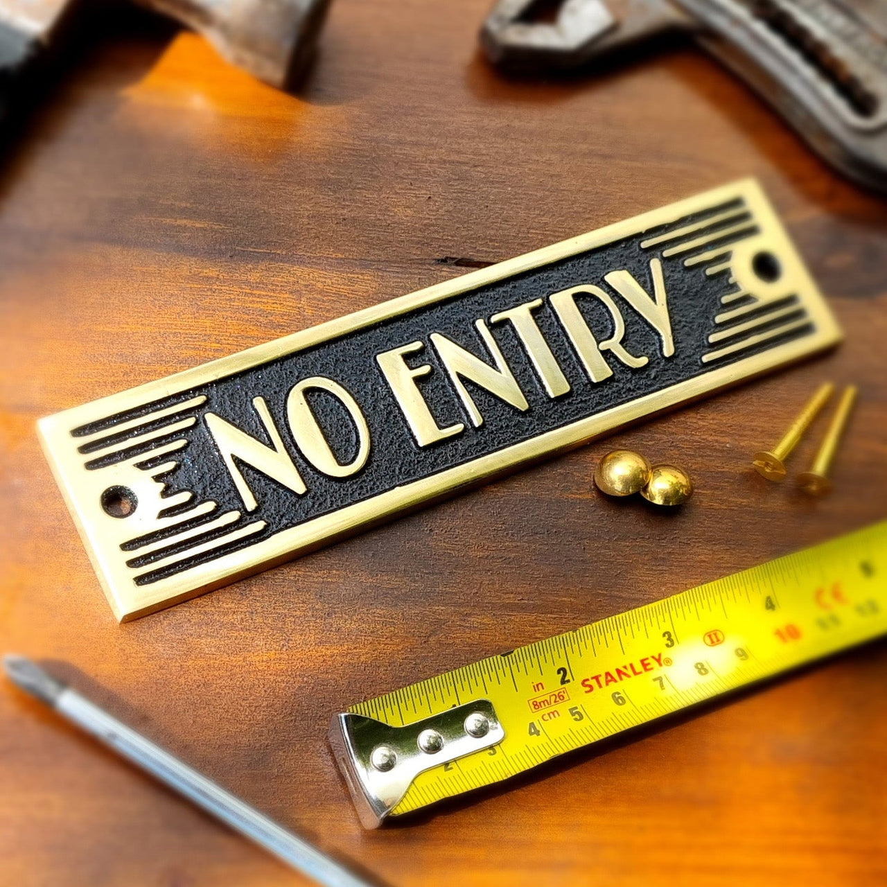 Art Deco 'No Entry' Sign - The Metal Foundry