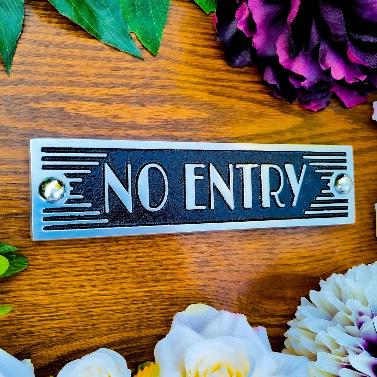 Art Deco 'No Entry' Sign - The Metal Foundry