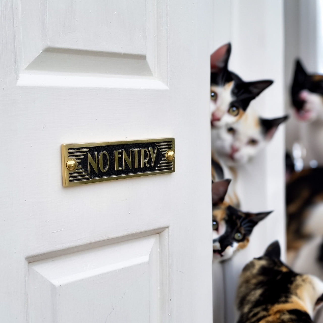 Art Deco 'No Entry' Sign - The Metal Foundry