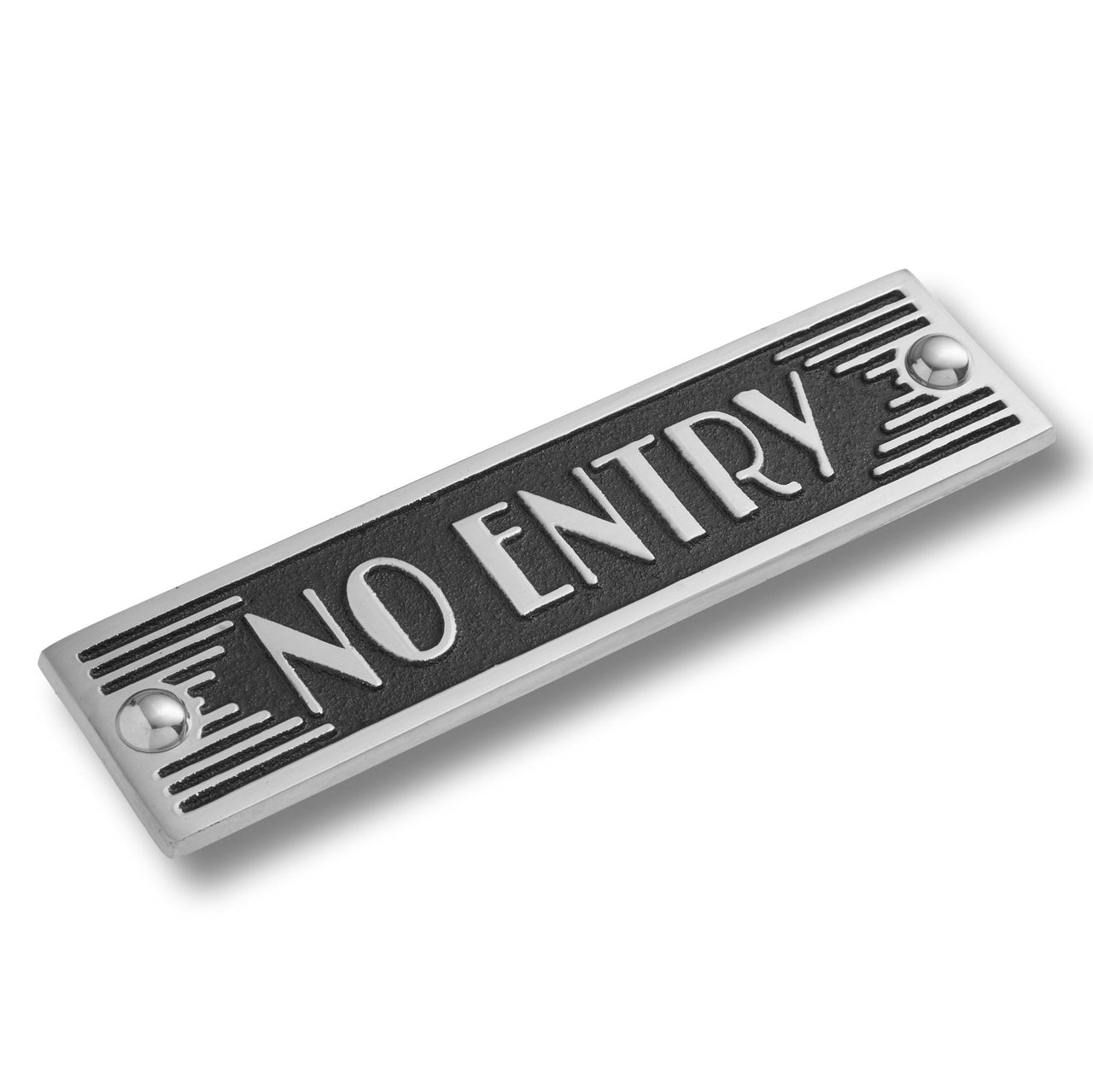 Art Deco 'No Entry' Sign - The Metal Foundry