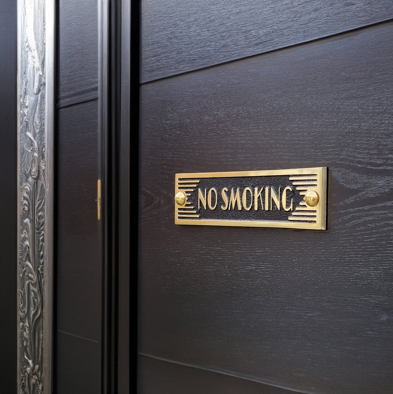 Art Deco 'No Smoking' Sign - The Metal Foundry