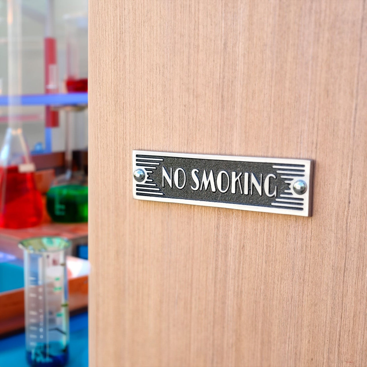 Art Deco 'No Smoking' Sign - The Metal Foundry