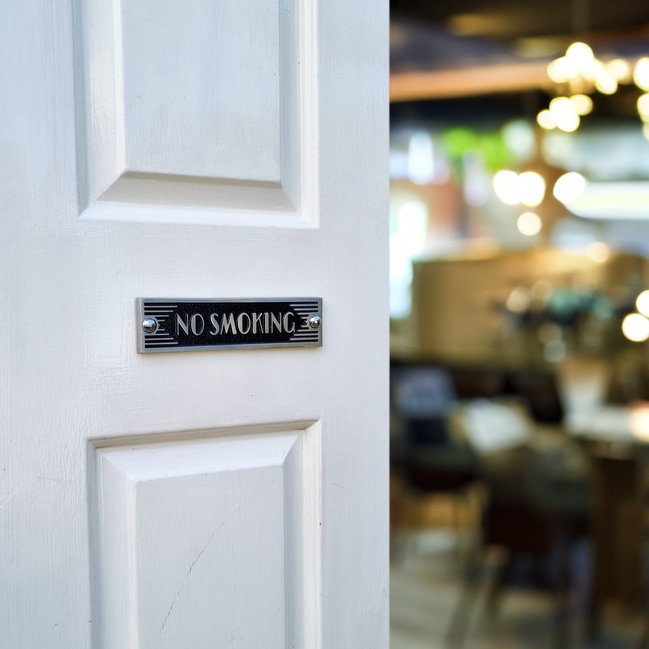Art Deco 'No Smoking' Sign - The Metal Foundry